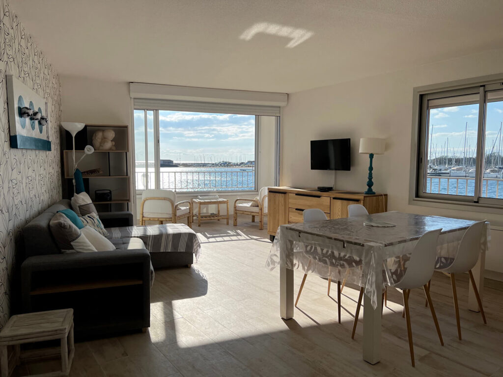 Location vacances au Cap d'Agde : Appartement Cap d’Agde référence 5 : séjour