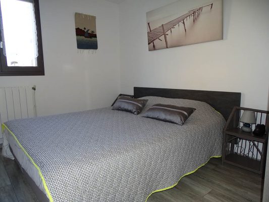 Location vacances au Cap d'Agde : Appartement Cap d’Agde référence 250 : chambre avec lit deux places