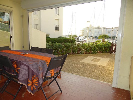 Location vacances au Cap d'Agde : Appartement Cap d’Agde référence 250 : vue sur le port