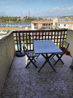 Location vacances au Cap d'Agde : Appartement Cap d’Agde référence 43 : terrasse