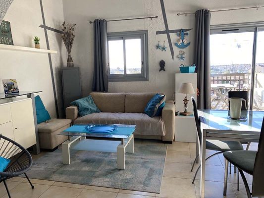 Location vacances au Cap d'Agde : Appartement Cap d’Agde référence 43 : séjour