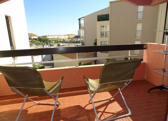 Location vacances au Cap d'Agde : Appartement Cap d’Agde référence 436 : balcon