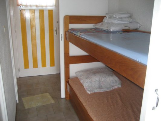 Location vacances au Cap d'Agde : Appartement Cap d’Agde référence 652 : chambre lit superposé